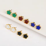 Stainless Steel Fritillaria Flower Jewelry Set for Women