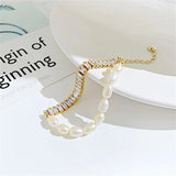 Women's Stainless Steel Tennis Bracelet with Cubic Zirconia Choker Necklace