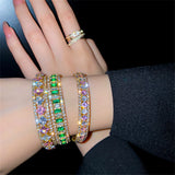Women's Stainless Steel Tennis Bracelet with Cubic Zirconia Choker Necklace