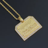 Stainless Steel Last Supper Pendant Necklace Hip Hop Jewelry