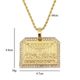 Stainless Steel Last Supper Pendant Necklace Hip Hop Jewelry