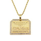 Stainless Steel Last Supper Pendant Necklace Hip Hop Jewelry