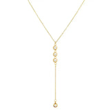 Crystal Pendant Necklace Y Shape Rhinestone Choker Necklace for Women