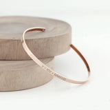 Personalized Name Engraved Stainless Steel Cuff Bracelet