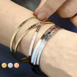 Personalized Name Engraved Stainless Steel Cuff Bracelet
