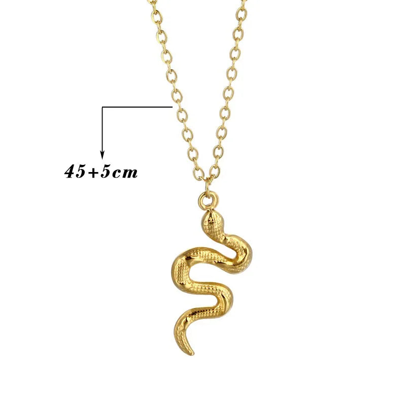 Stainless Steel Thin Snake Chain Necklace for Collar Silver Pendant