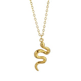 Stainless Steel Thin Snake Chain Necklace for Collar Silver Pendant