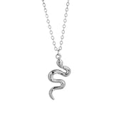 Stainless Steel Thin Snake Chain Necklace for Collar Silver Pendant