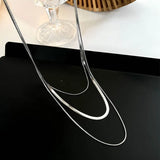 Three Layer Snake Bone Chain Choker Necklace for Women
