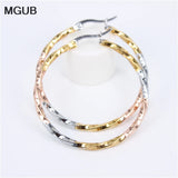 Stainless Steel Circle Hoop Earrings For Women