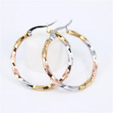 Stainless Steel Circle Hoop Earrings For Women