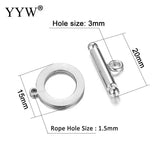 Stainless Steel Toggle Clasp 10 Set Jewelry Findings