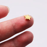 Stainless Steel Tortoise Bead Charms For Jewelry Making 1.8mm Hole