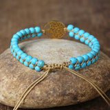 Tree of Life Charm Bracelet Boho Yoga Wrap Jewelry