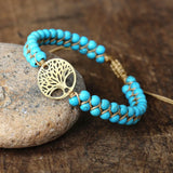 Tree of Life Charm Bracelet Boho Yoga Wrap Jewelry