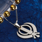 Stainless Steel Sikhism Pendant Necklace Khanda Sikhs Religious Chain