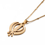Stainless Steel Sikhism Pendant Necklace Khanda Sikhs Religious Chain