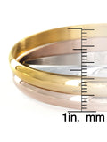 Tri-Color Bangle Bracelets Set - Women's Party Accessories
