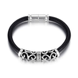 Stainless Steel Tube Beads 6mm Hole Charm Inlaid Stone DIY Bracelet Making