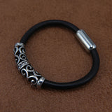 Stainless Steel Tube Beads 6mm Hole Charm Inlaid Stone DIY Bracelet Making