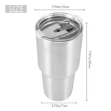 Stainless Steel Tumbler Cup with Lid Straw 30 Double Wall Vacuum Flask