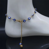 Stainless Steel Evil Eye Anklets Bracelets for Women