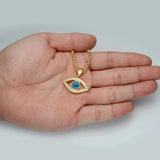 Stainless Steel San Benito Pendant Necklace Iced Out Rhinestone Choker