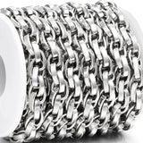 8mm Stainless Steel Twist Chains Bulk for DIY Jewelry Making