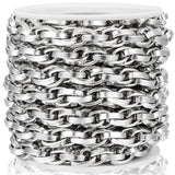 8mm Stainless Steel Twist Chains Bulk for DIY Jewelry Making