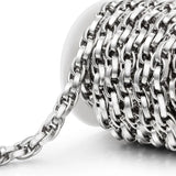 8mm Stainless Steel Twist Chains Bulk for DIY Jewelry Making