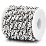 8mm Stainless Steel Twist Chains Bulk for DIY Jewelry Making