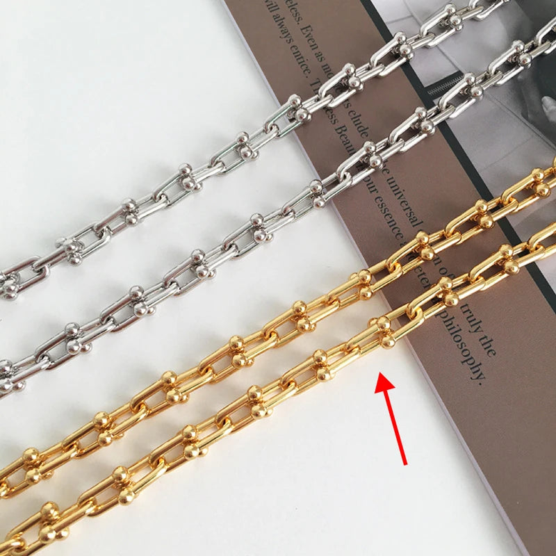 Stainless Steel U-Shape Chain Jewelry Set