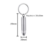 Stainless Steel Cremation Pendant Keychain for Ashes