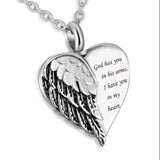 Stainless Steel Memorial Necklace Ashes Jewelry Keepsake Pendant