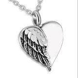 Stainless Steel Memorial Necklace Ashes Jewelry Keepsake Pendant