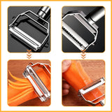 Double-Head Veg Peeler with Stainless Steel Blades