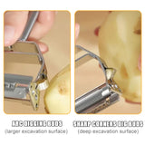 Double-Head Veg Peeler with Stainless Steel Blades