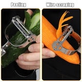 Double-Head Veg Peeler with Stainless Steel Blades