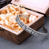 Viking Valknut Rune Bracelet Stainless Steel Cuff Charm Hip Hop Wristband
