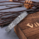 Men's Stainless Steel Vikings Hammer Bracelet Celtic Knot Amulet Cuff