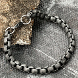 Stainless Steel Cuban Chain Bracelet Men Retro Wristband Christmas Gift