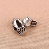 Vintage Stainless Steel Magic Bag Urn Pendant Necklace