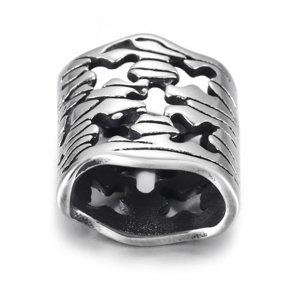 Vintage Hollow X Hole Slide Charms 12x6mm