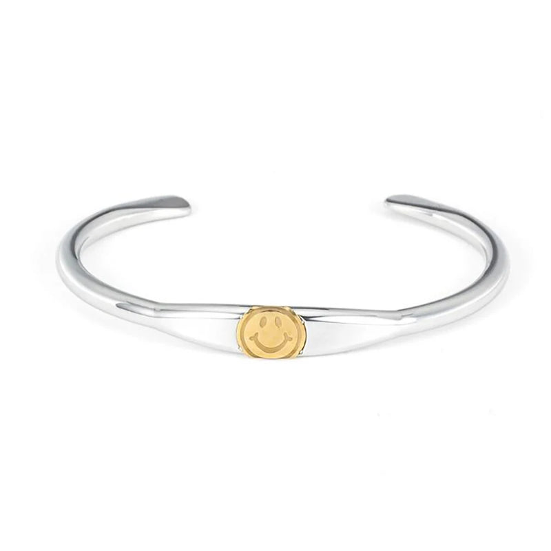Vintage Smiley Face Bracelet Bangle Jewelry Women Men Punk Rock Gift