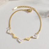 Waterproof Heart Charm Bracelet for Women