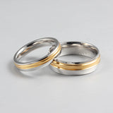 Stainless Steel Wedding Ring for Women/Men Anniversary Jewelry