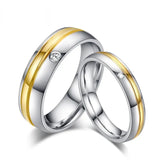 Stainless Steel Wedding Ring for Women/Men Anniversary Jewelry
