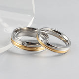 Stainless Steel Wedding Ring for Women/Men Anniversary Jewelry