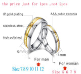 Stainless Steel Wedding Ring for Women/Men Anniversary Jewelry