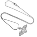 Stainless Steel Angel Wing Memorial Urn Necklace Pendant for Women